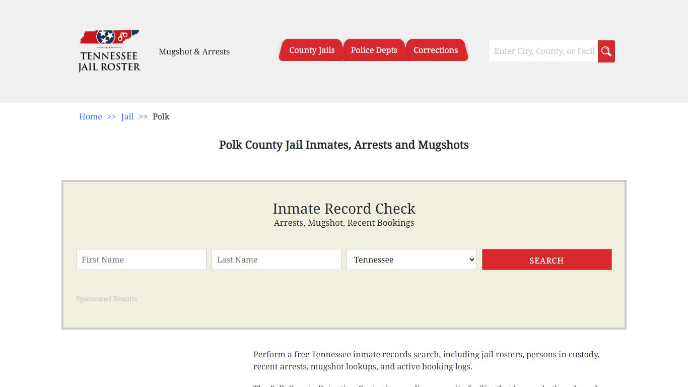 Polk County Jail Inmates, Arrests and Mugshots